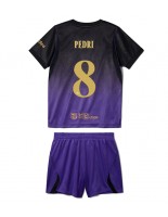 Barcelona Pedri Gonzalez #8 Venkovní dres pro děti 2026-27 Krátký Rukáv (+ trenýrky)